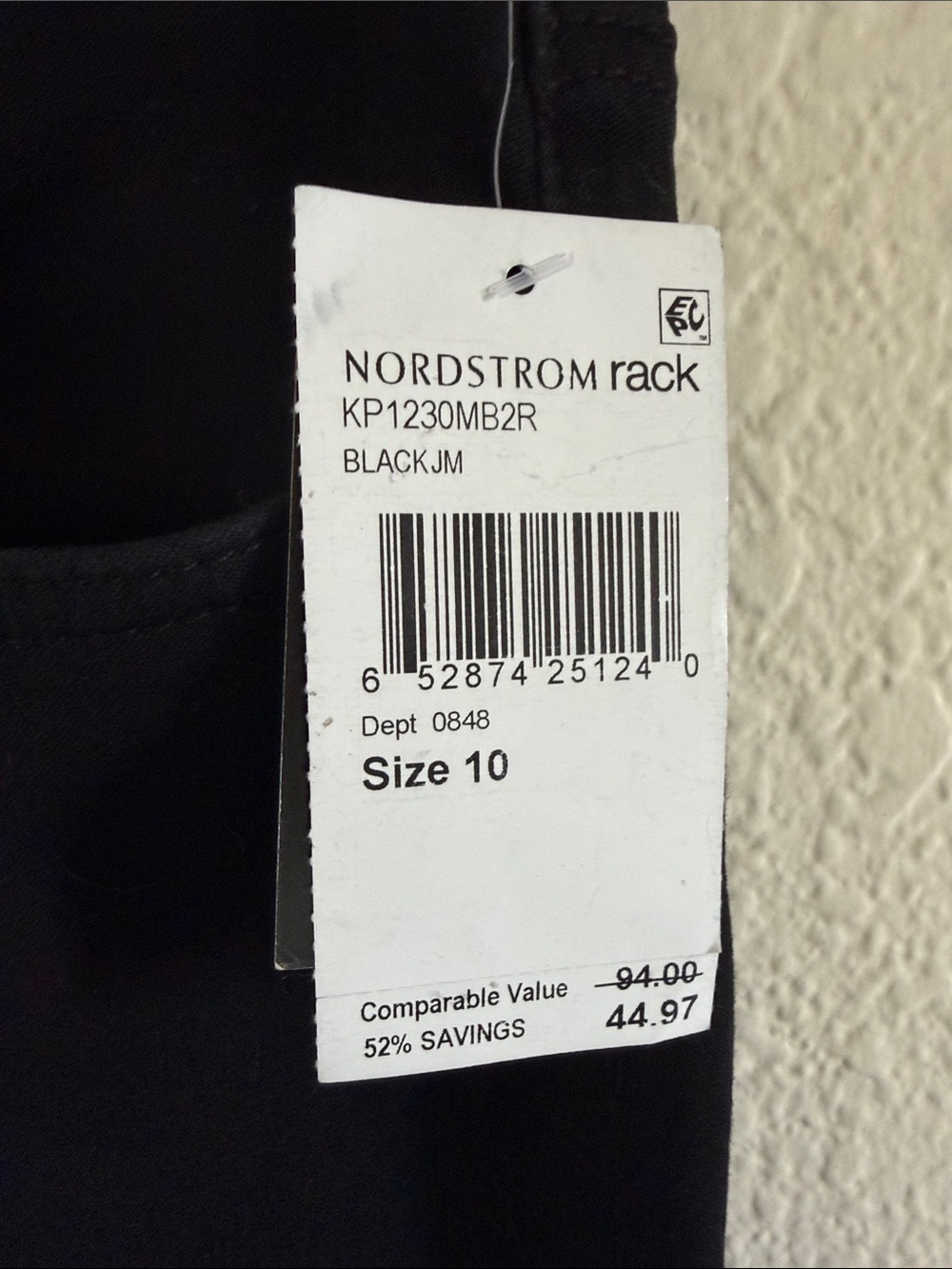NWT Kut From the Kloth Carlo Ankle Skinny Stretch Black size 10 - Picture 5 of 7